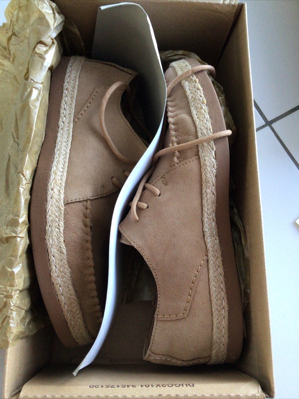 BNIB UGG MENS SHOES UK9 McCALL BROWN LEATHER SUEDE BOAT SHOE SNEAKER