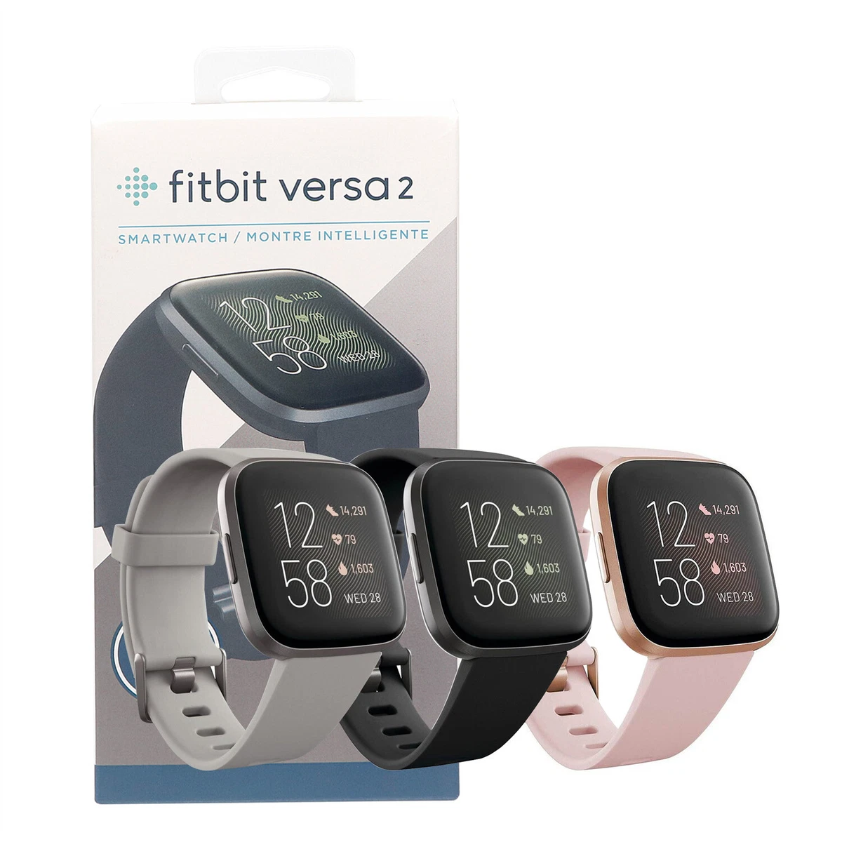 NEW Fitbit Versa 2 Health & Fitness Smartwatch Authentic Activity Tracker