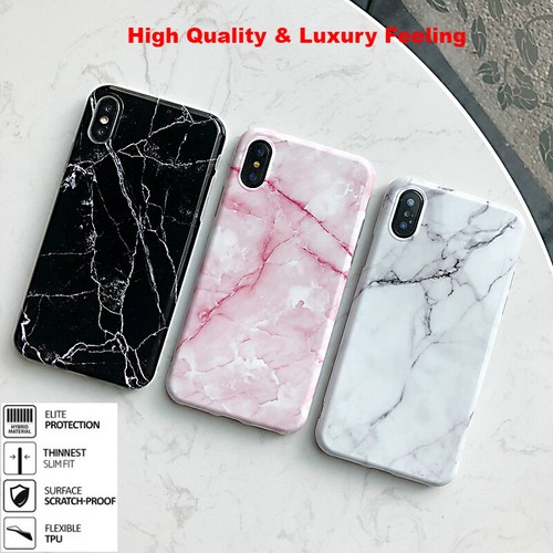 For iPhone 6s 7 8 Plus SE 2020 Soft Marble Case TPU Silicone Slim Cover - Picture 6 of 16
