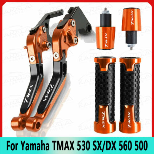 3 Stück Griff Griffe Kappe Bremse Kupplungshebel Set für Yamaha TMAX 530 SX/DX 560 500 - Bild 8 von 13