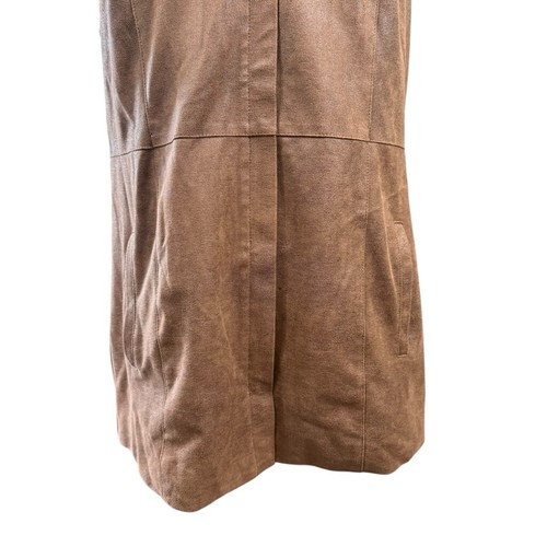 Chico's Faux Suede Vest Size 1/M Brown - Picture 3 of 10
