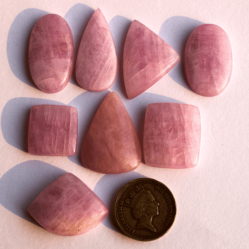 Venta al por mayor 8 piezas de piedras preciosas de cabujón mezcla de kuncita... - Imagen 9 de 11