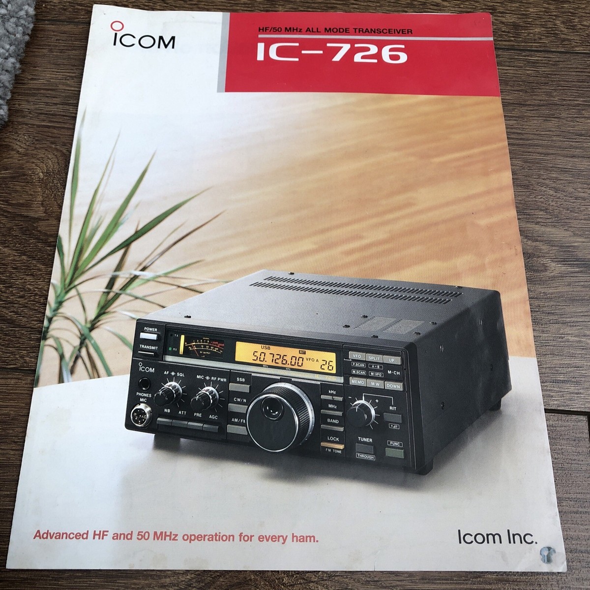 ICOM IC-726 HF/50MHz ALL MODE TRANSCEIVER 【公式通販】