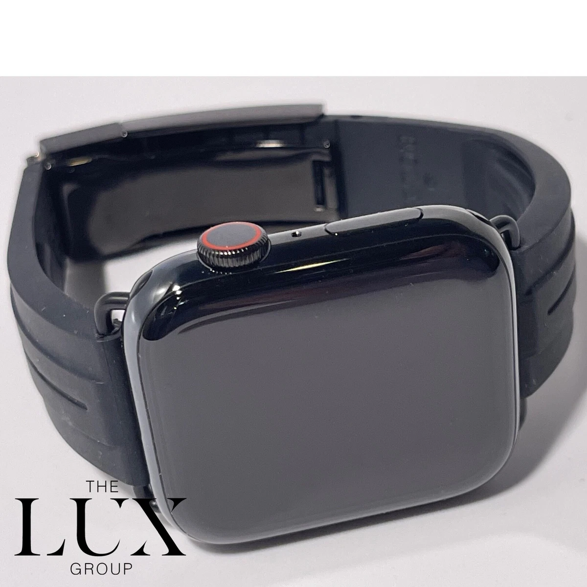 41MM Apple Watch Series 9 Hermes Space Black Rolex Deployment Noir