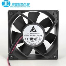 Delta AFB1224EHE 12038 DC24V 1.05A 2-wire high airflow dual ball cooling fan