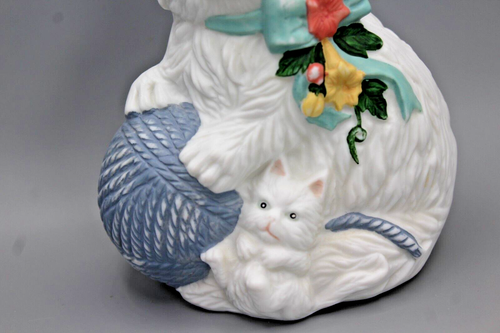 Kitschy Vintage Cat Kitten Yarn Toothbrush/Make-Up Holder Retro House of Lloyd - Picture 2 of 8