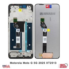 LCD Touch Screen Display Digitizer Frame For Motorola Moto G 5G 2025 XT2513-1