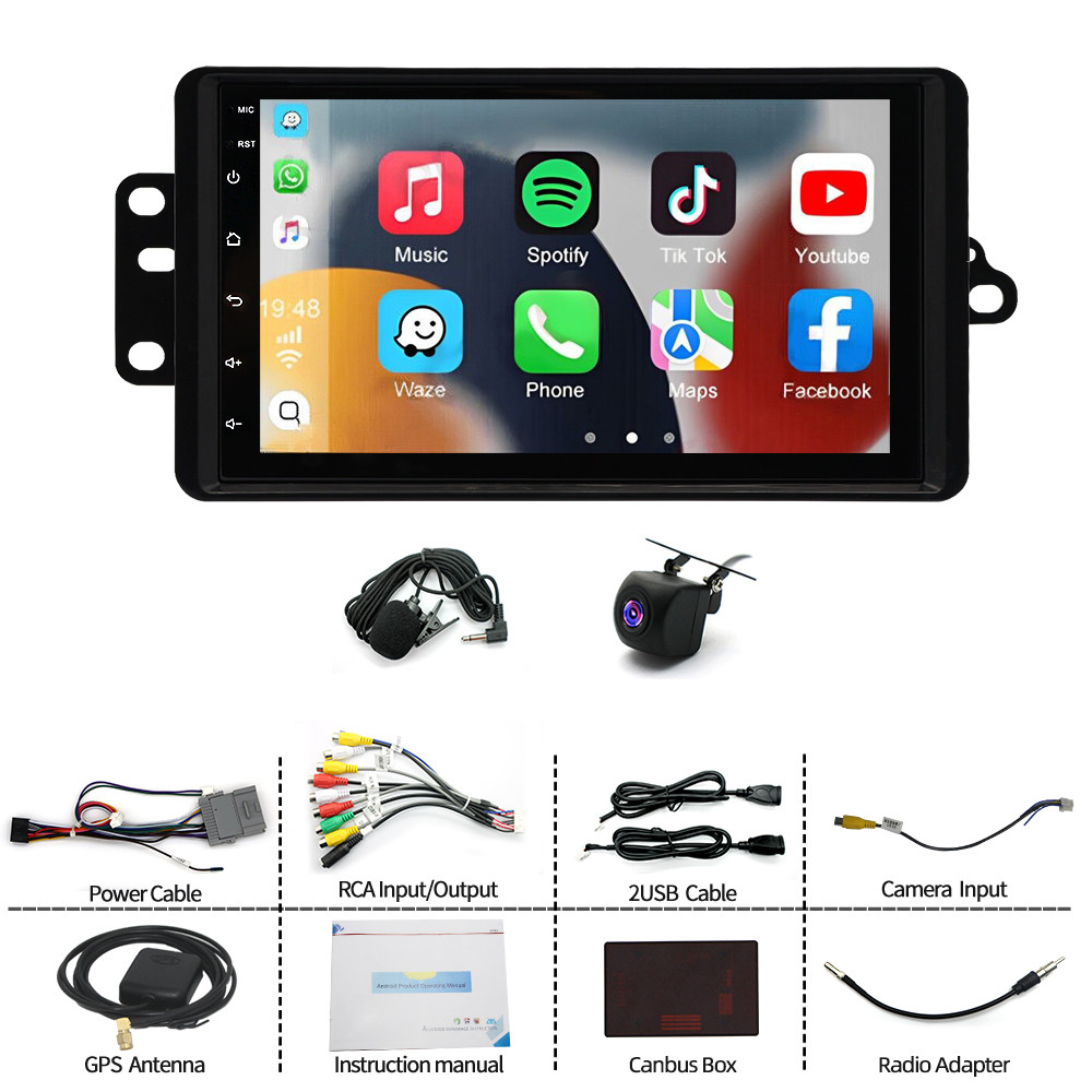 32G For Ford F250 F350 1999-2004 Android 15 Carplay Car Stereo Radio BT Sat Nav