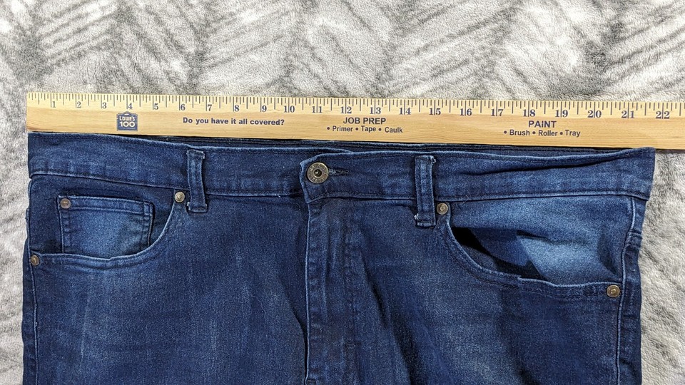 Rugby University Jeans Mens 44x32 Stretch Slim Fit Comfort Flex Waist