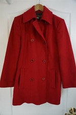 Pendleton Women's Red Wool Double Breasted Coat Size 6