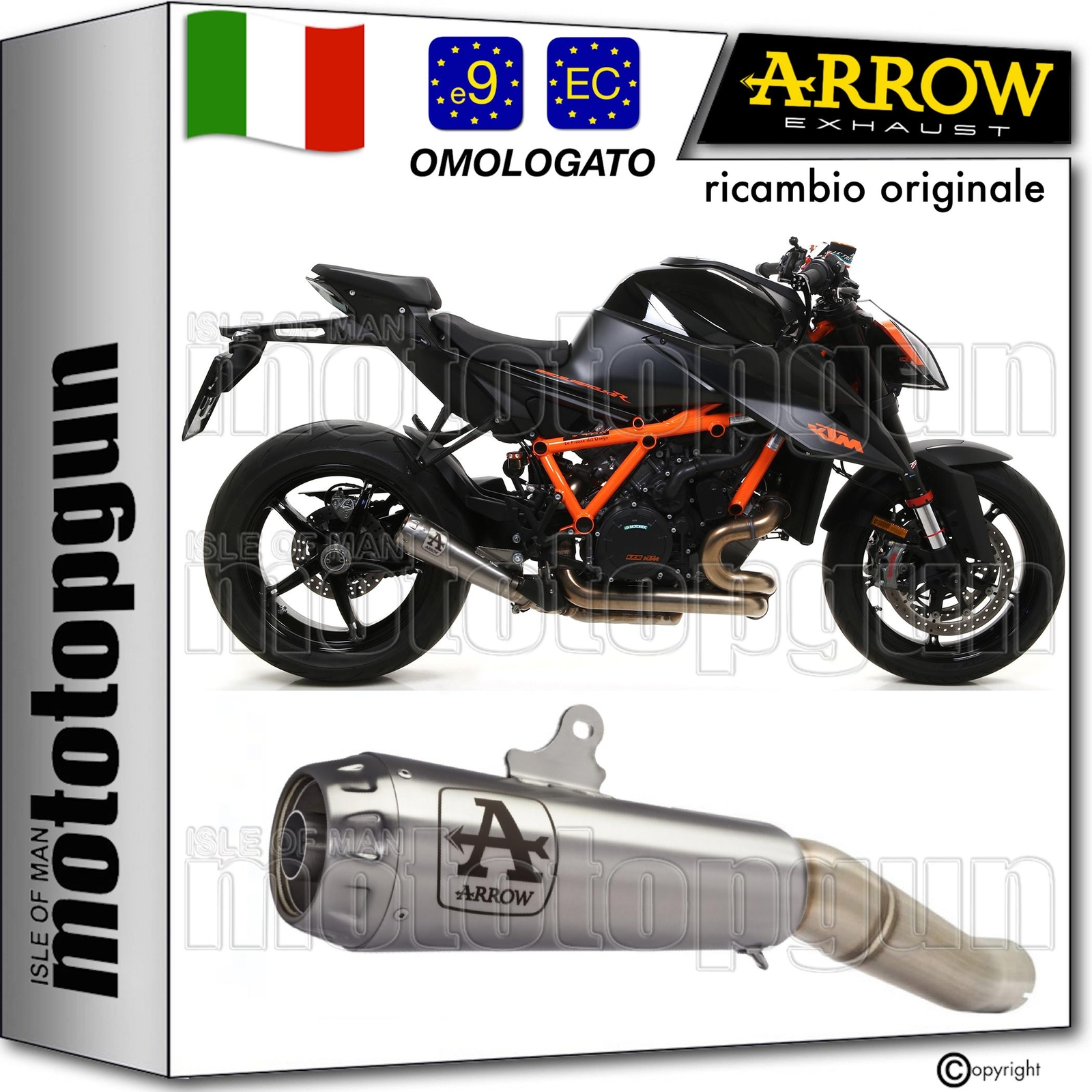 ARROW SCARICO OMOLOGATO PRO-RACE NICHROM KTM 1290 SUPERDUKE R 2020 20 2021 21