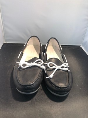 cole haan black and white loafers