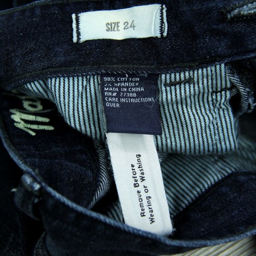 Madewell Skinny Skinny Ankle Womens Sz 24 (26 x 28) Dark Wash Denim Jeans - Picture 8 of 9