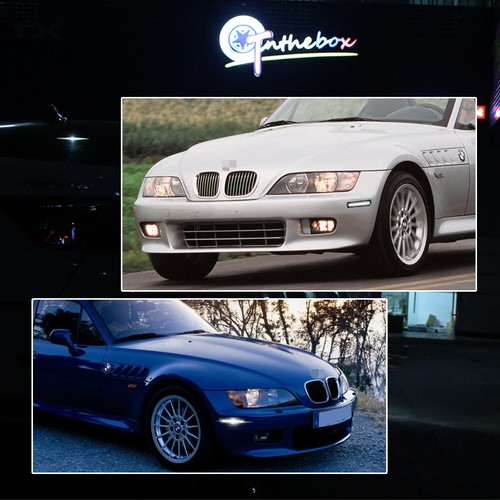 Smoked White LED Front Side Marker Lights For 1996-2002 BMW Z3 M Coupe Roadster - Picture 9 of 11