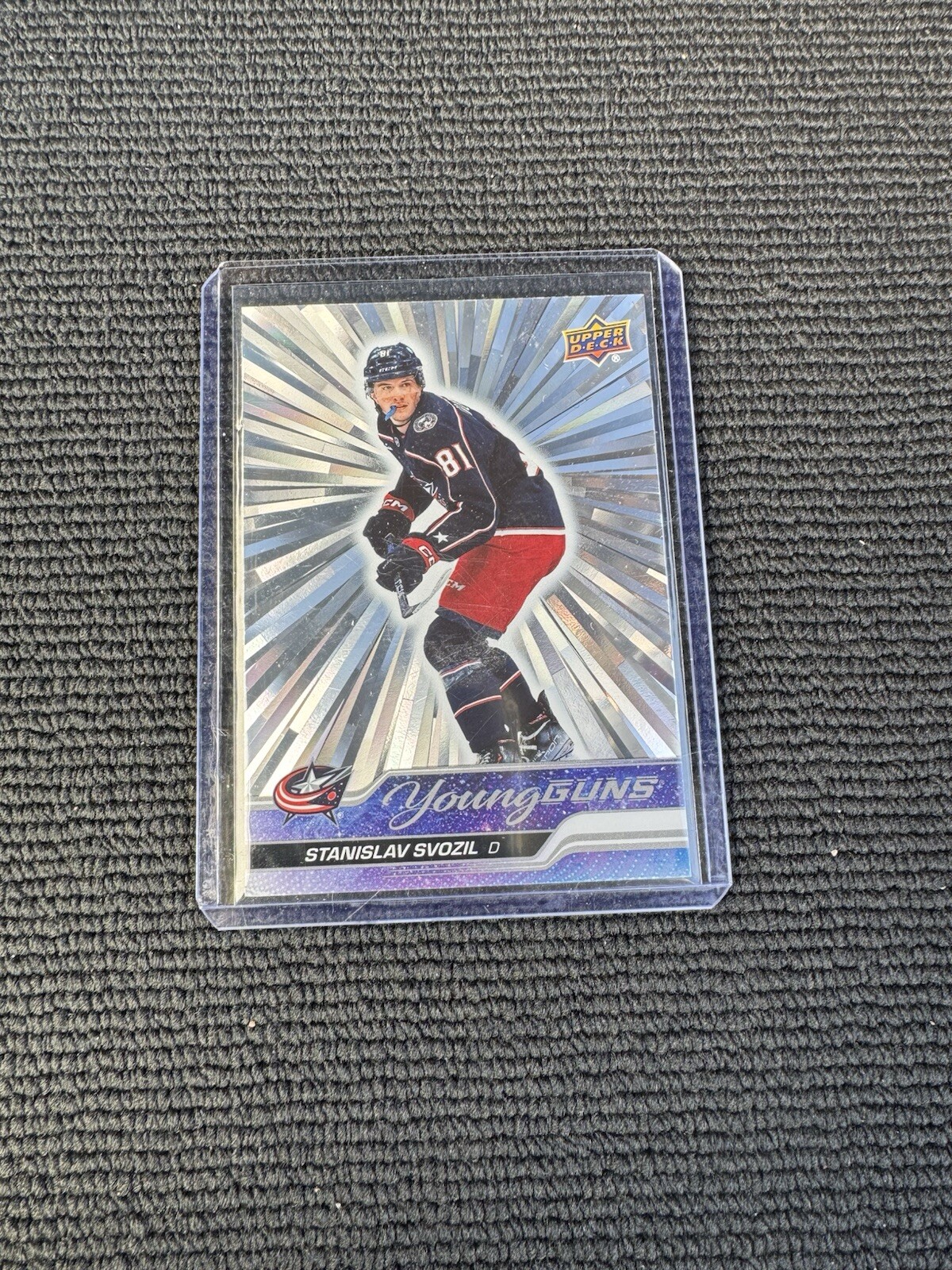 2023-24 Upper Deck Series 2 Stanislav Svozil Young Guns Silver Outburst 461