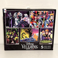 DISNEY Villains 5 in 1 Jigsaw Puzzles 2 300 2 500 1 750 Piece Ceaco NEW