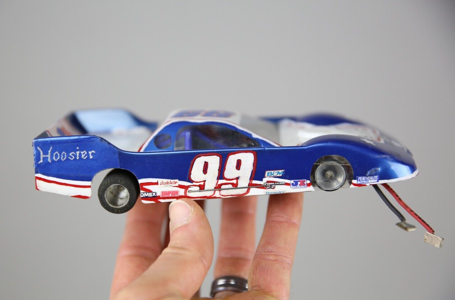 Vintage Parma Slot Car 1/24 Scale Ford thunderbird Race Car with