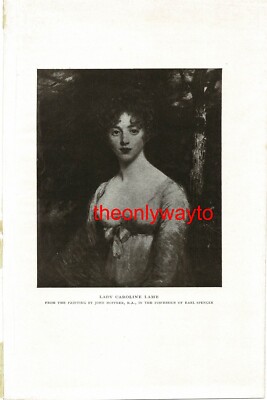 Lady Caroline Lamm, von John Hoppner, Buchillustration (Druck), 1912