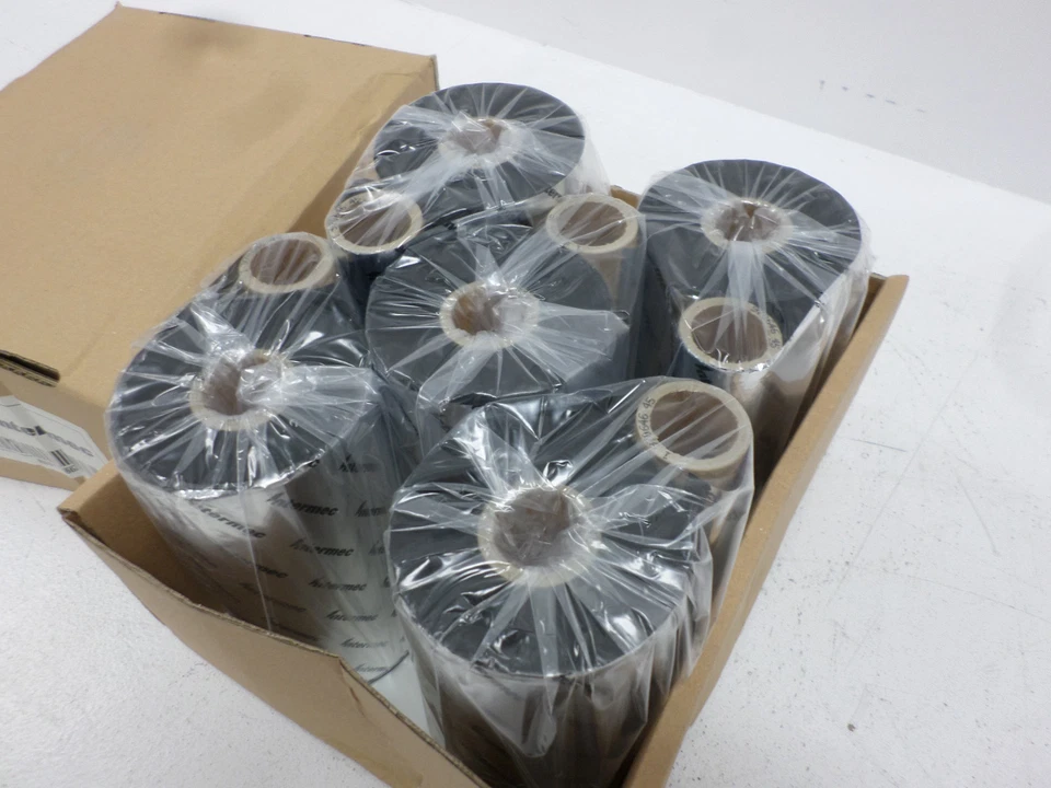 Box of 5 GENUINE Intermec Thermal Transfer Ribbons 1-970646-45 for EC401/501/601 - Image 2 of 4