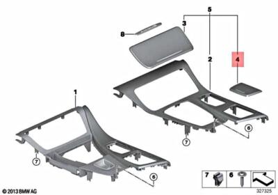 Genuine BMW Hybrid F10 F11 F18 518d 520d 520dX Covering Ashtray 