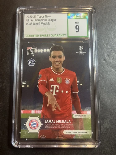 2020-21 Topps Now UEFA Champions League Jamal Musiala #45 - CSG 9 - Rookie