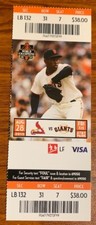 Cardinals vs Giants Game 8/28/2015 Santiago Casilla on Ticket Free Shipping
