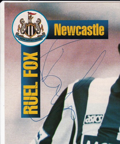 RUEL FOX A4 SIGNED COLOUR PHOTO ~ NEWCASTLE / NORWICH / TOTTENHAM - Picture 2 of 2