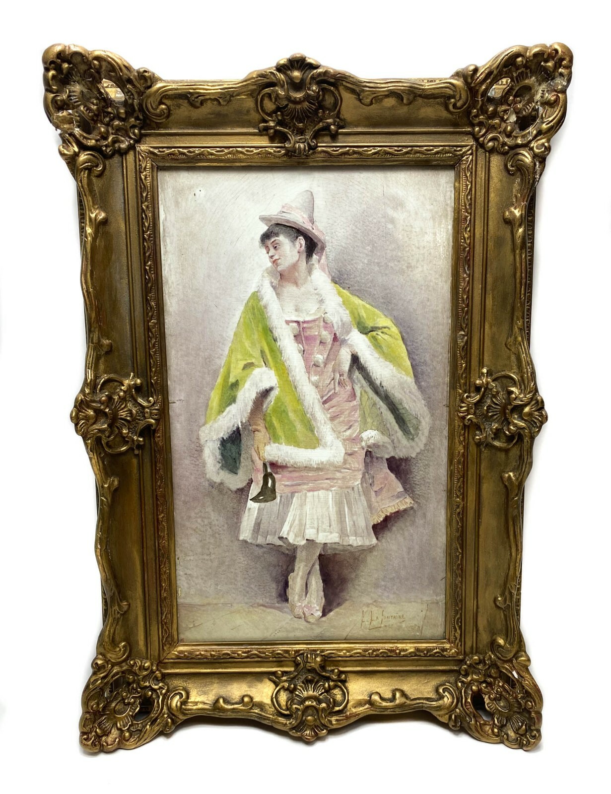 19th Century French Porcelain Hand Painted Plaque by E. La Fontaine | eBay