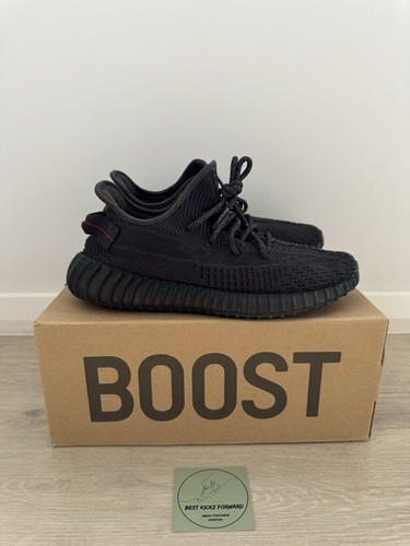 adidas Yeezy Boost 350 V2 Low "Black" (Non-Reflective) Preowned Size US8.5 Men's