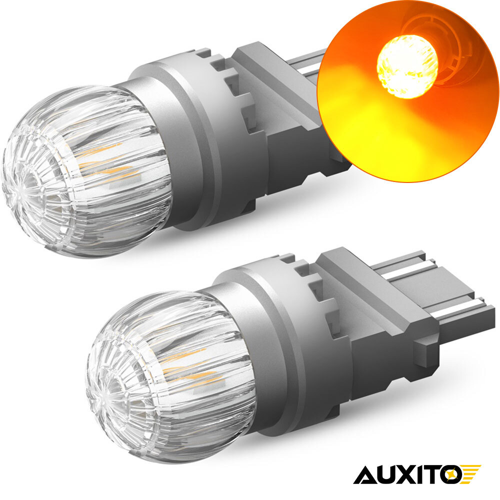 2X AUXITO 3157 Turn Signal Light Amber 3457A LED Bulbs for Toyota Corolla Tundra