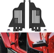 Front Foot Peg Rest Pedal For Jeep Wrangler Jk Jl Jt 2007-2024 Black 2pcs