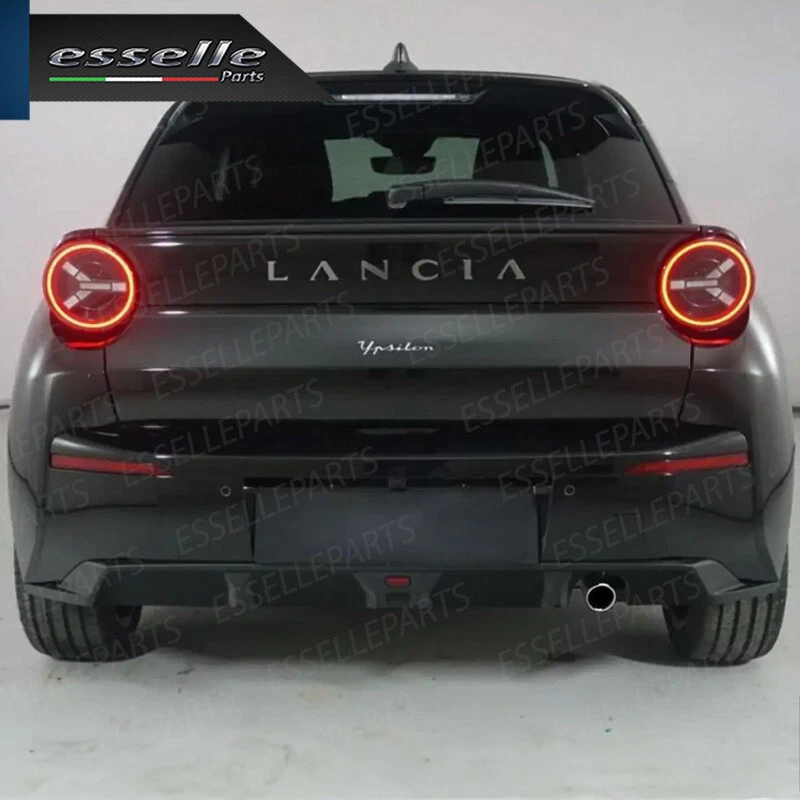 TERMINALE SCARICO CROMATO LUCIDO ACCAIO INOX PER LANCIA YPSILON MK3 TONDO - Immagine 3 di 4