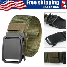 Military Belt for mens Tactical Strap Waistband Belts Quick Release Buckle Green