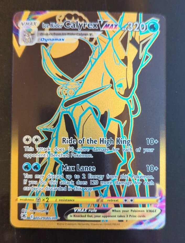⭐Pokemon Ice Rider Calyrex VMAX Astral Radiance Trainer Gallery TG29 Rare NM 29