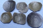 Lot of 6 Byzantine Bronze Cup Coins
