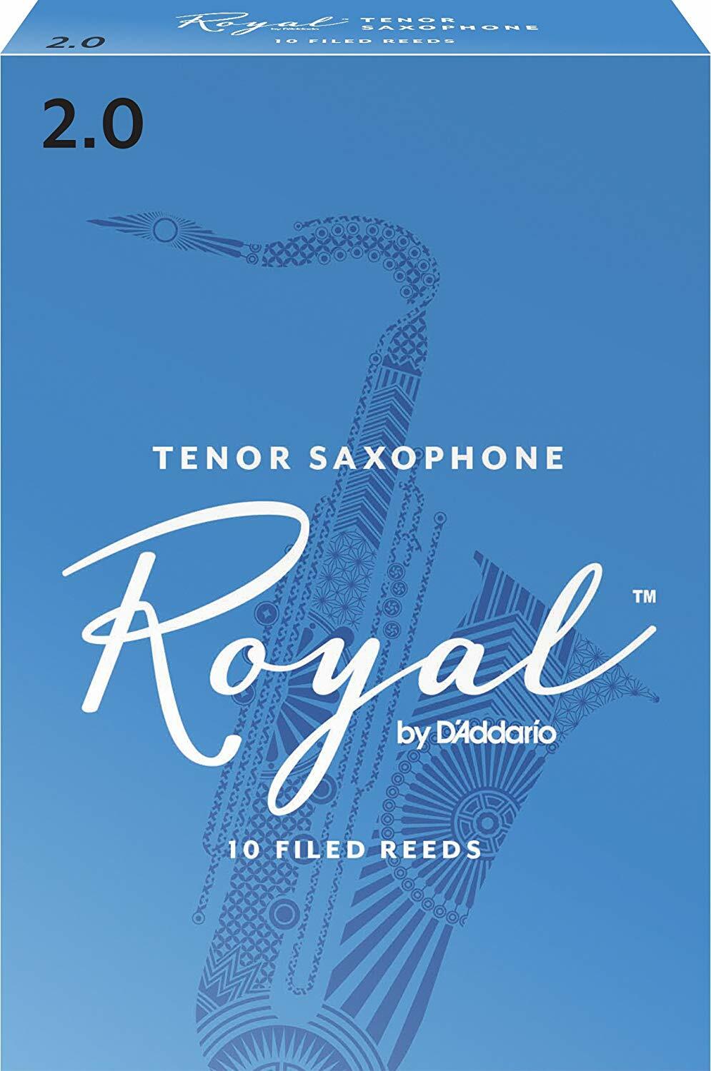 D'Addario Rico 2# Royal Tenor Saxophone Reeds (10 Pack)