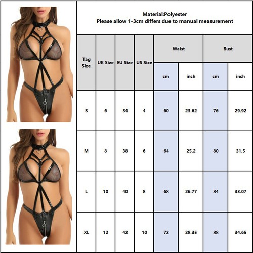 Sexy Damen Dessous Body Dienstmädchen Outfits Babydoll Minikleid Nachtwäsche - Bild 2 von 6