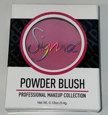 Sigma Beauty Powder Blush In For Cute Full Size In Box 0.12 Oz