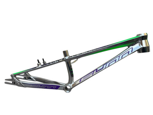 SUNN Prince Finest Junior Race BMX Fahrrad Rahmen 20" silber - blau - grün NEU