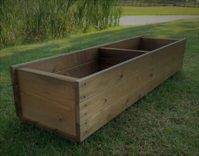 RUDDINGS WOOD Wooden Planter Boxes Garden Flower Pot Vegetable Herb Grow Outdoor Trough Long