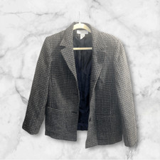 Dressbarn Plaid Wool Sz 10 Blazer