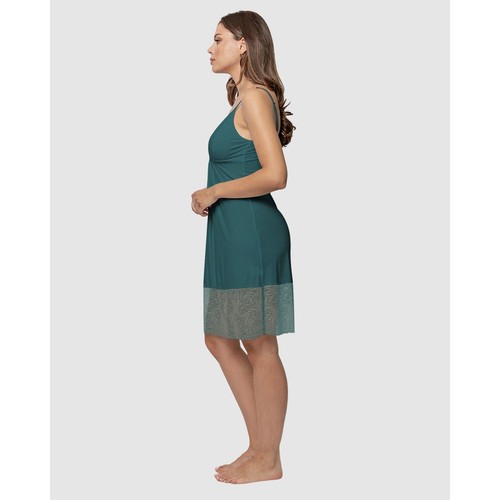 Oh!Zuza Viscose & Lace Thin Strap Chemise Nightdress - Picture 4 of 6