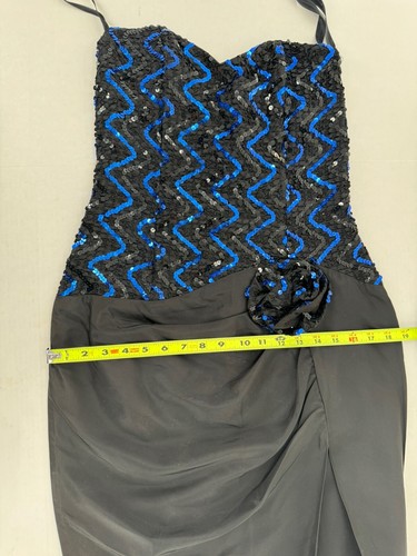 Vtg Gunne Sax Dress Sz 9/10 Sequin Cocktail Holiday Party 80’s Glam Strapless - Picture 15 of 17