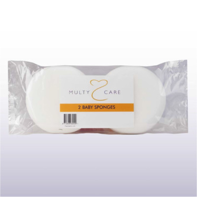 Multy 2er Pack Babyschwämme - weich und zart für Babys oder zarte Haut.