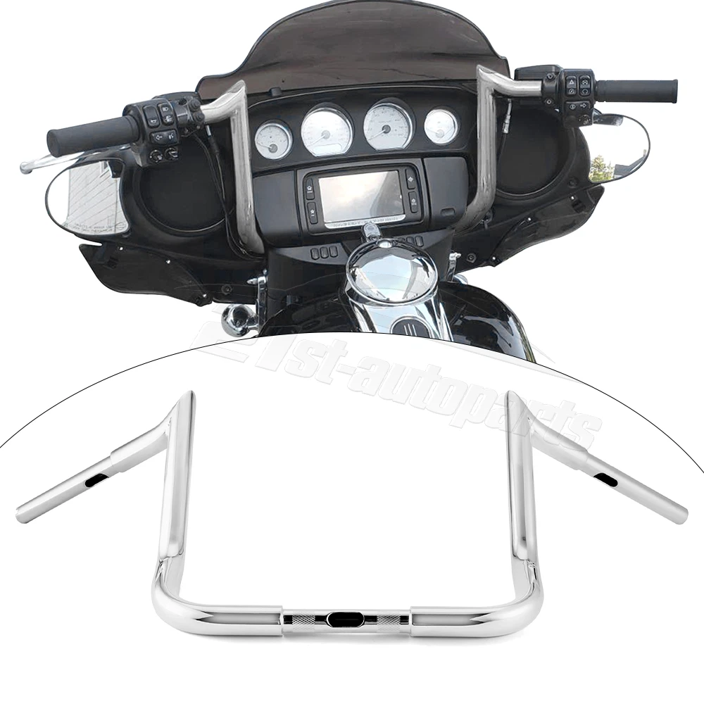 10 Meathook Ape Hanger Handlebar for Harley Touring Electra Glide