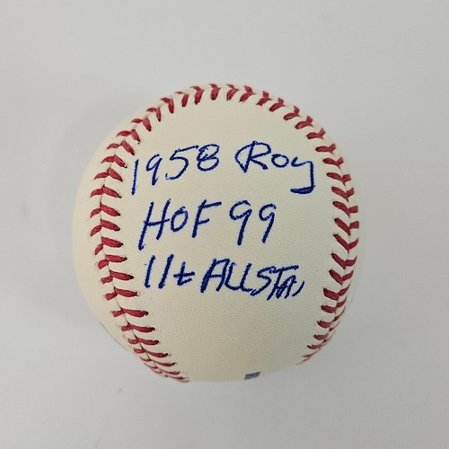 Orlando Cepeda SF Giants Signed ROMLB Stat Baseball AUTOGRAPH 6 Inscriptions PSA - Picture 2 of 5