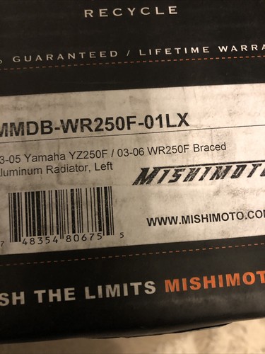MISHIMOTO PERFORMANCE RADIATOR 03-05 YAMAHA YZ250F/03-06 WR250F.MMDB-WR250F-01LX - 第 6/6 張圖片