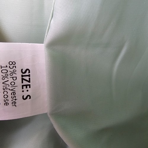 Womens Blazer Double Breasted Small Green Over Jacket Open Front Office Work NWT - Picture 3 of 6