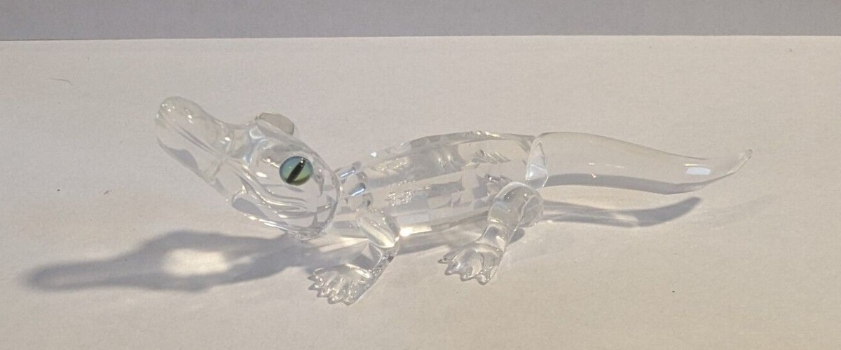 スワロフスキー　オブジェ Swarovski Crystal MINI ALLIGATOR CRYSTAL 7661 NR 000 005 with Box