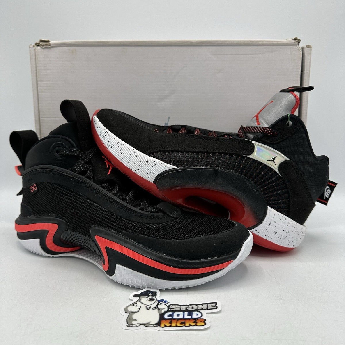 Jordan XXXVI XXXV Infrared 23- Black/Red- DA9054-001 And CQ4227